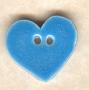 Button - Aqua Small Heart