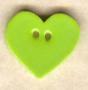 Button - Lime Small Heart