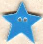 Button - Aqua Large Star